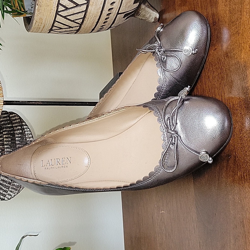 Elegant Silver Ballet Flats